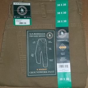 G.H.Bass & Co. Tan work pants